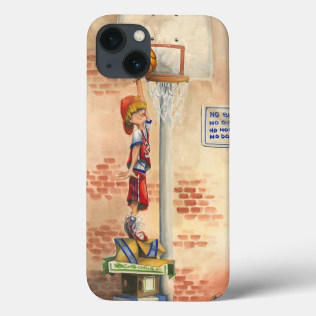 Slam Dunk on Basketball Hoop by Jay Throckmorton Case-Mate iPhone Case (Back)