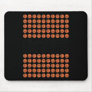 Slam Dunked 100 Days Basketball For Boys 100th Day Mouse Pad