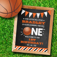 Slam Dunking The Big One | Basketball 1st Birthday