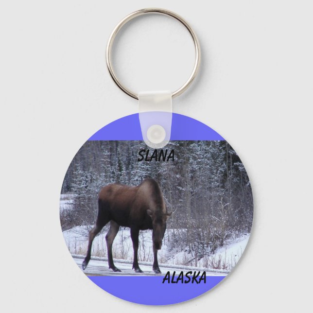 Slana Moose Keychain (Front)