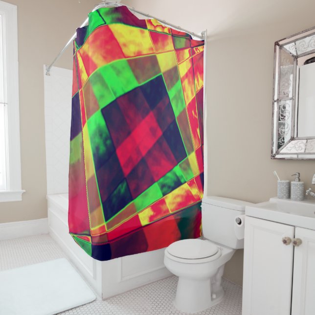 Slanted coloured rectangles and squares (In Situ)