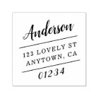 Slanted Typography Return Address