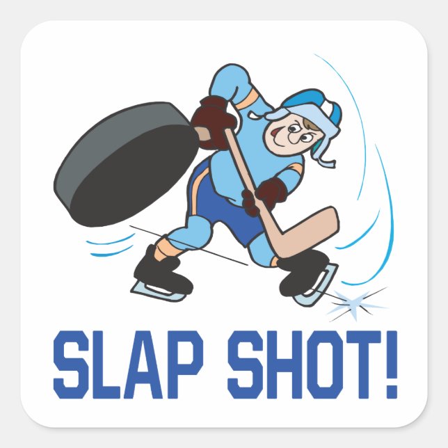 Slap Shot Square Sticker (Front)