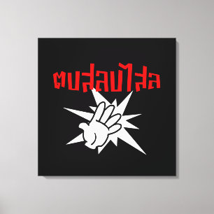 Slap You Silly ☆ Dop Salop Salai in Thai Script ☆ Canvas Print