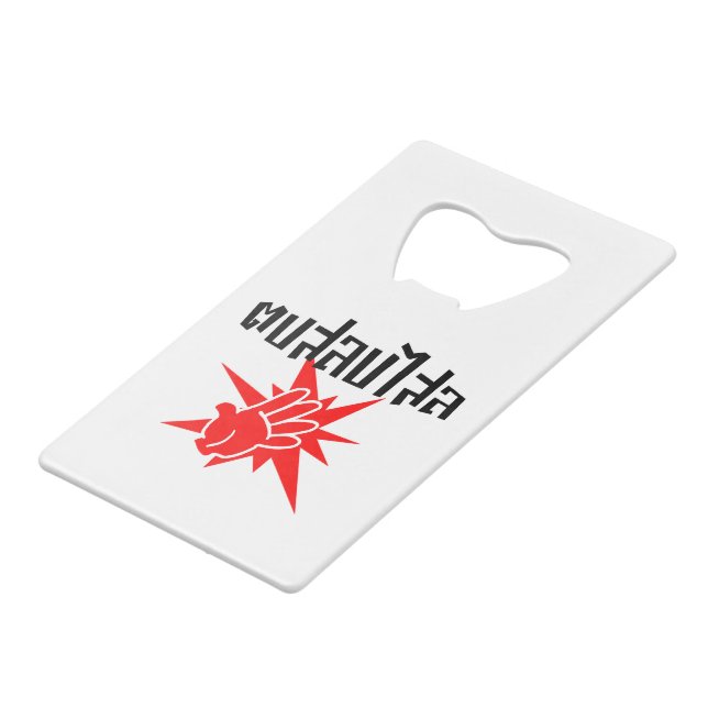Slap You Silly ☆ Dop Salop Salai in Thai Script ☆ Credit Card Bottle Opener (Front Angled)