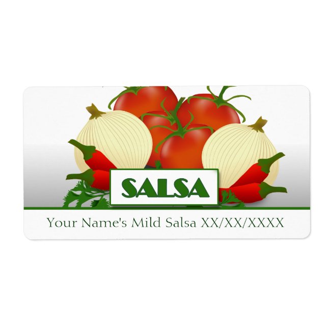 Slasa Conserve Étiquette de canne (Devant)