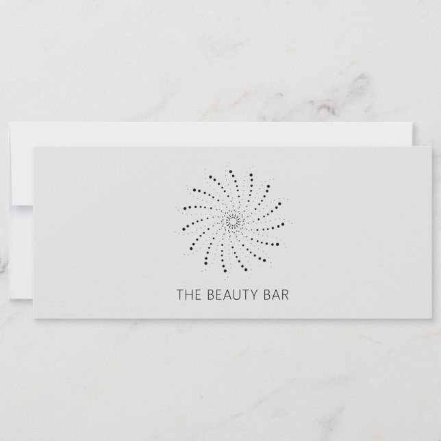 Slate Abstract Flower Elegant Gift Certificate (Front)