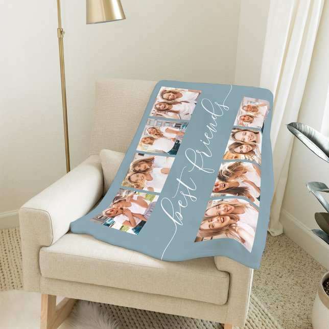 Slate | Best Friends Photo Collage Fleece Blanket (Creator Uploaded)