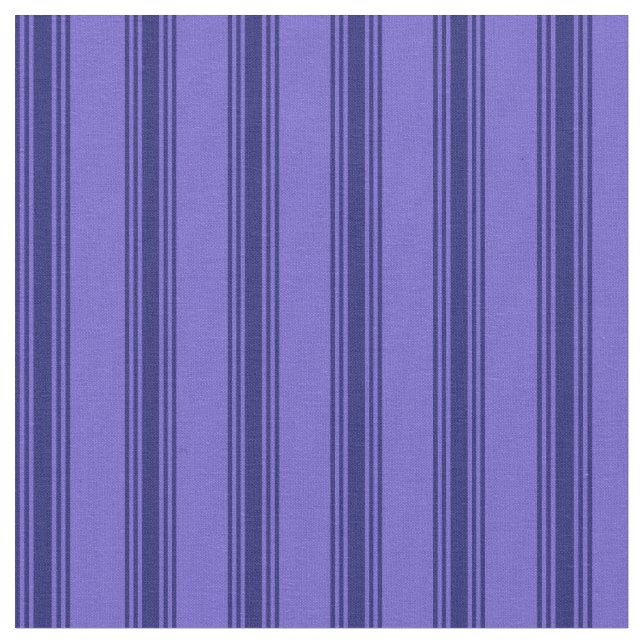 Slate Blue and Midnight Blue Lines Fabric (Close Up)