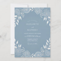 Slate Blue Captivating Winter Wedding