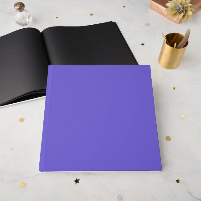 Slate Blue Custom Guest Book (Front Open)