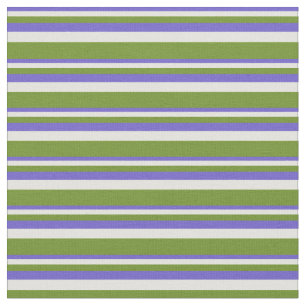 Slate Blue, Light Yellow & Green Pattern Fabric