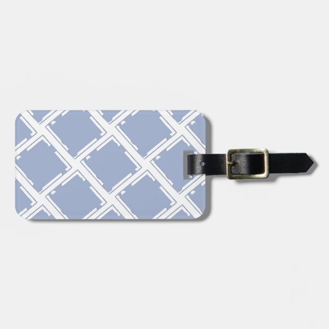 Slate Blue Luggage Tag (Front Horizontal)