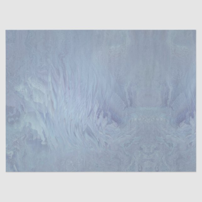 Slate Blue Ocean Wave Calm Water Tissue Paper (Front)