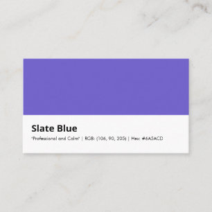 Slate Blue   "Professional and Calm" Business Card