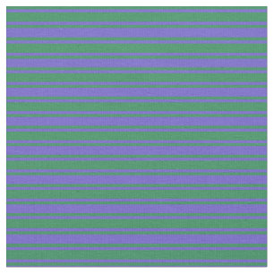 Slate Blue & Sea Green Stripes Fabric