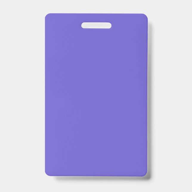 Slate Blue Vertical Event Badge – Customizable (Front)