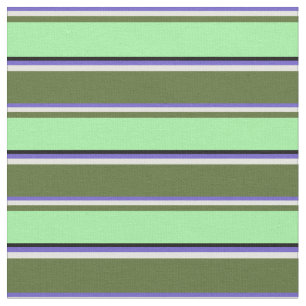 Slate Blue, Yellow, Dark Olive Green, Green, Black Fabric