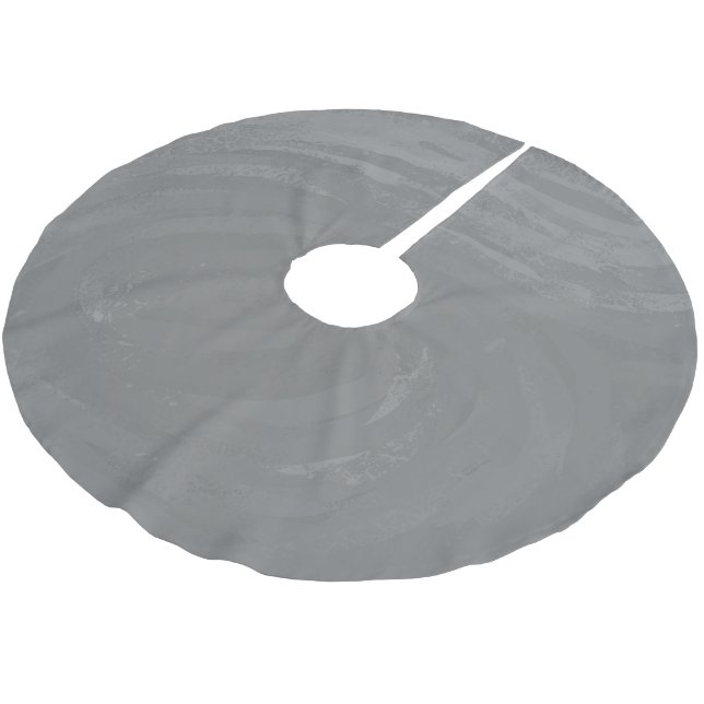 Slate Brushed Polyester Tree Skirt (Angled)