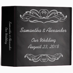 Slate Chalkboard Wedding Binder