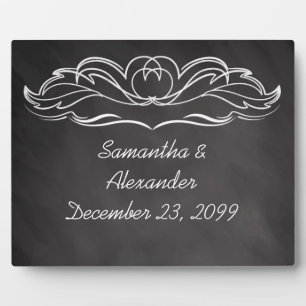 Slate Chalkboard Wedding Plaque
