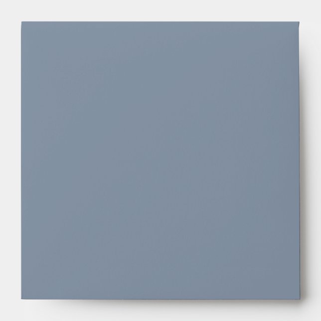 Slate Colonial Blue and Grey Linen Envelopes (Front)