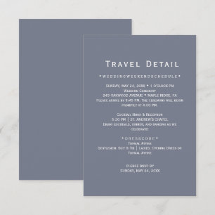 Slate Destination Wedding Details Card