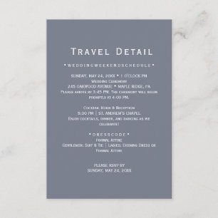 Slate Destination Wedding Details Card