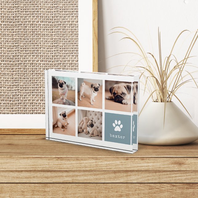 Slate | Dog Pawprint Collage Photo Block (Creator Uploaded)