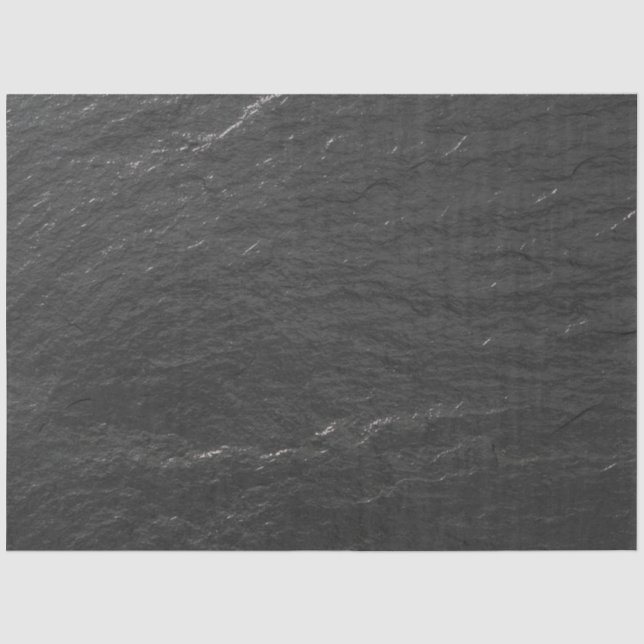 Slate glittering Background black Shale texture Tissue Paper (Front)