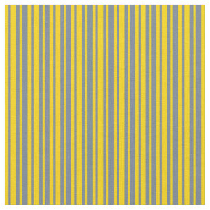 Slate Grey and Yellow Pattern Fabric