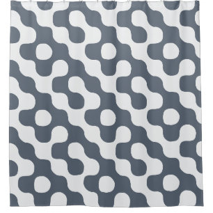 Slate Grey Bold Mid Century Dots