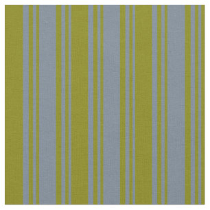 Slate Grey & Green Lines Fabric