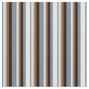 Slate Grey, Mint Cream, Grey, Brown, and Black Fabric