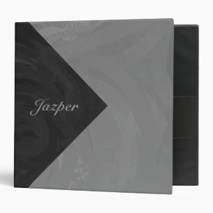 Slate Grey Monogram Binder