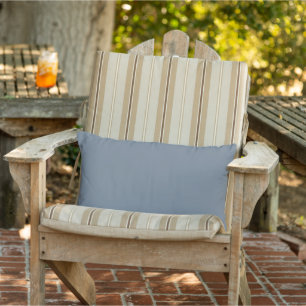 Slate Grey Outdoor Lumbar Pillow