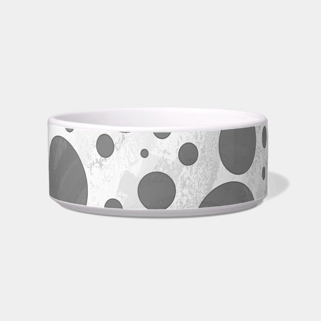 Slate Grey Polka Dot Pattern Bowl (Right)
