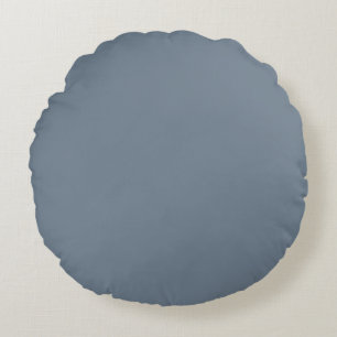 Slate Grey Round Pillow