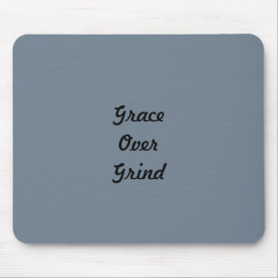 Slate Grey Script Mousepad