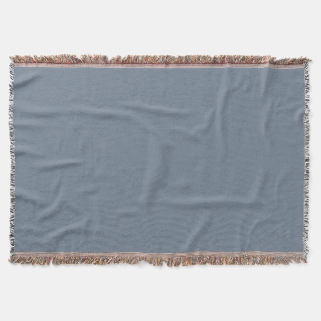 Slate Grey Throw Blanket (Front)