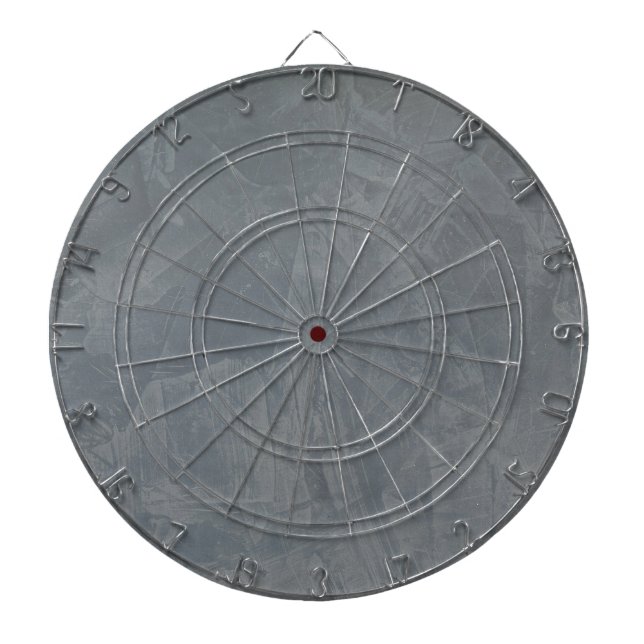 Slate Grey Venetian Plaster Dartboard (Front)