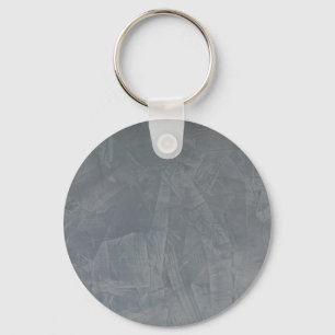 Slate Grey Venetian Plaster Keychain