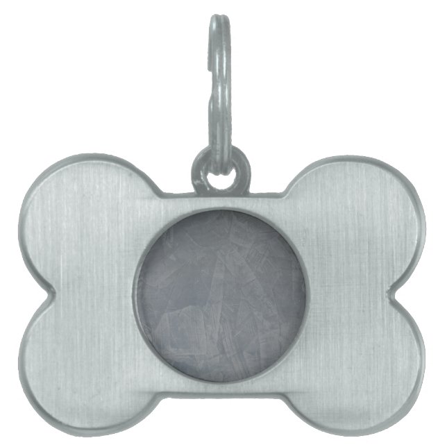 Slate Grey Venetian Plaster Pet Tag (Front)