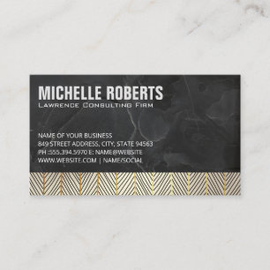 Slate Line Pattern Business Card