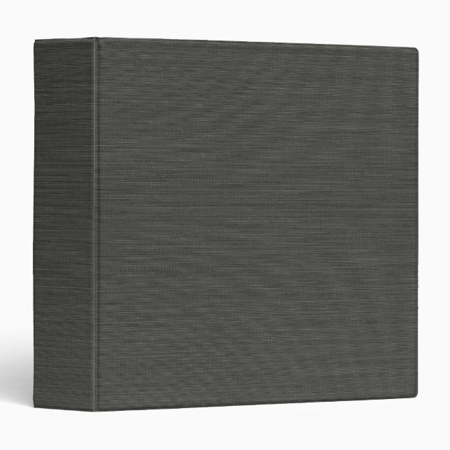 Slate Linen Fabric Texture Simple Blank Binder (Front/Spine)