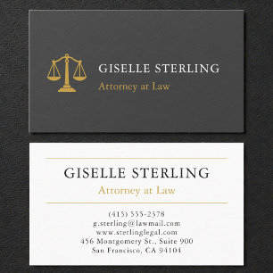 Slate Professional Attorney Law Firm Stone Business Card