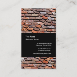 Slate Roof Tiler Slater Template Business Card