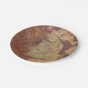 Slate Stone Paper Plate
