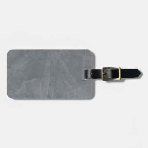 Slate Venetian Plaster Faux Finish Luggage Tag
