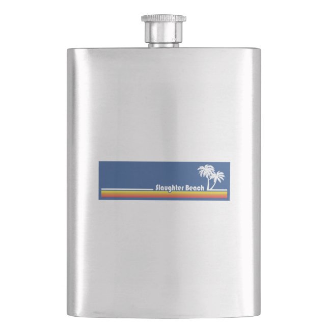 Slaughter Beach Delaware Hip Flask (Front)